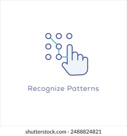 Machine Learning in cyber security icons