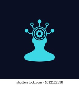 Machine learning and data mining icon