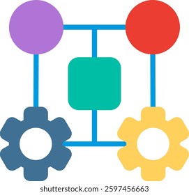Machine Learning Flat Illustration Vector Design