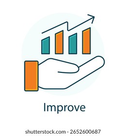 Machine Learning Growth Icon – Optimization and Progress Symbol