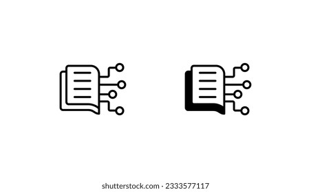 Machine Learning icon design with white background stock illustration