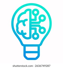 Elemento De Icono De Aprendizaje Automático Para Diseño