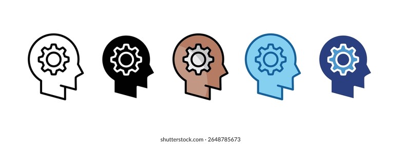 Machine Learning Icon Element For Design