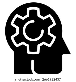 Machine Learning Icon Element For Design