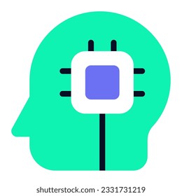 Machine Learning Icon Illustration can be used for uiux, web, etc