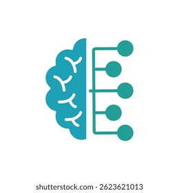 machine learning icon. vector.Editable stroke.linear style sign for use web design,logo.Symbol illustration.