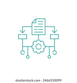 Machine Learning, ML,Data Mining Vector Illustration Icon Design