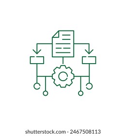 Machine Learning, ML,Data Mining Vector Illustration Icon Design