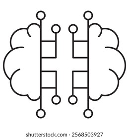 Machine Learning Model Icon, Building and Optimizing Effective Machine Learning Models, Mastering the Art of Machine Learning Model Development, vector