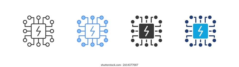 Machine Learning Multi Style Icon Sheet