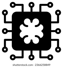 Machine learning object illustration  icon