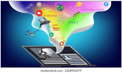 Machine learning that collects and processes data from all knowledge sources. Can be linked and accessed anywhere with any device. helps to connect different groups of people to make it easier 