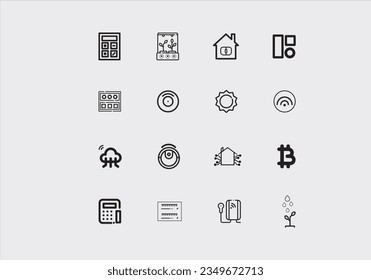 Machine Learning - thin line vector icon set. Pixel perfect. Editable stroke. The set contains icons: Artificial Intelligence, Robot, Computer Language, Big Data, Digital Profile, AI Research, Neural 