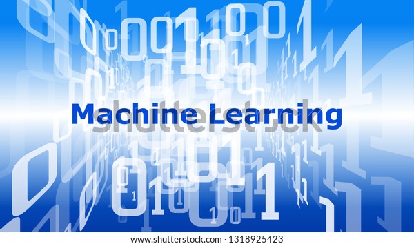 Machine Learning Vector Background Illustration Digital Stock Vector ...