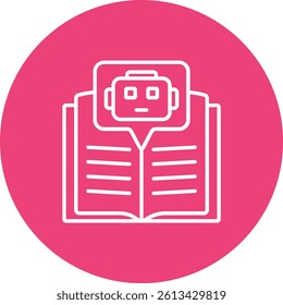 Machine Learning vector icon. Can be used for printing, mobile and web applications.