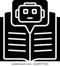 Machine Learning vector icon. Can be used for printing, mobile and web applications.