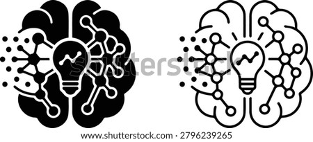 Machine Learning  vector icon free editable
