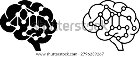Machine Learning  vector icon free editable
