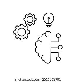 Machine Learning vector icon ready to use vector illustration