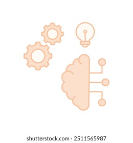 Machine Learning vector icon ready to use vector illustration