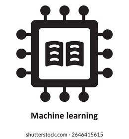 Machine learning Vector Icon which can easily modify or edit
