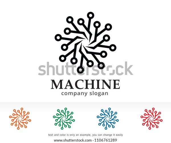 Machine Logo Symbol Template Design\
Vector, Emblem, Design Concept, Creative Symbol,\
Icon