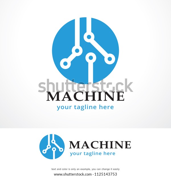 Machine Logo\
Template Design, Creative Symbol,\
Icon