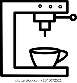 Icono de esquema de la tienda de maquinas