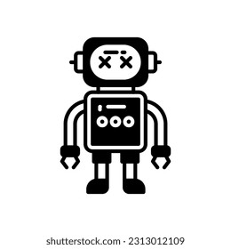 Icono de mal funcionamiento de máquina en vector. Ilustración