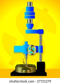 machine metal driller 	