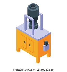 Machine mixer icon isometric vector. Cement industry. Work tool