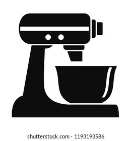 Machine mixer icon. Simple illustration of machine mixer vector icon for web design isolated on white background