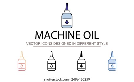 Maschine Öl-Symbol-Design mit weißem Hintergrund Stockgrafik