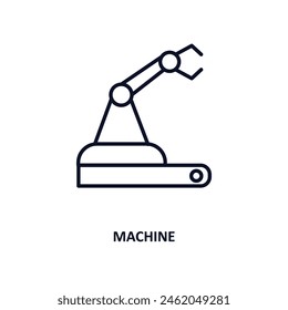 icono de contorno del equipo.  Ícono de línea delgada de inteligencia artificial y colección de tecnología futura. Vector editable aislado sobre fondo blanco