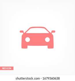 Machine outline line icon isolated on beautiful background. Car symbol for website design,logo, user interface. Editable stroke. Vector transport illustrator. EPS 10 line. car