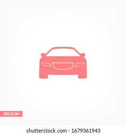 Machine outline line icon isolated on beautiful background. Car symbol for website design,logo, user interface. Editable stroke. Vector transport illustrator. EPS 10 line. car