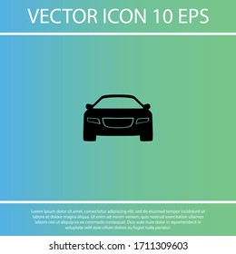 Machine outline line icon isolated on beautiful background. Car symbol for website design,logo, user interface. Editable stroke. Vector transport illustrator. EPS 10 line. car