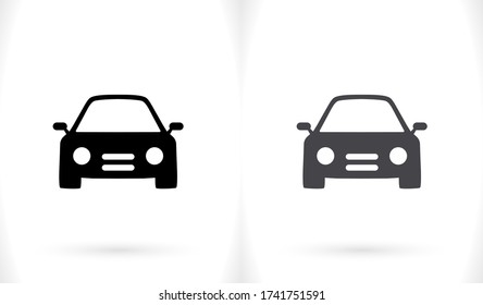 Icono de línea de contorno de máquina aislado en un bonito fondo. Símbolo de coche para diseño de sitio web, logotipo, interfaz de usuario. Trazo editable. Ilustrador de transporte de vectores. Línea EPS 10. coche