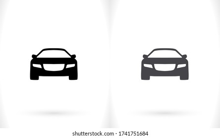Machine outline line icon isolated on beautiful background. Car symbol for website design,logo, user interface. Editable stroke. Vector transport illustrator. EPS 10 line. car