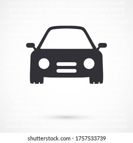 Machine outline line icon isolated on beautiful background. Car symbol for website design,logo, user interface. Editable stroke. Vector transport illustrator. EPS 10 line. car