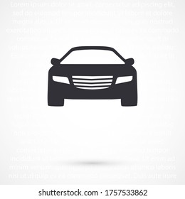 Machine outline line icon isolated on beautiful background. Car symbol for website design,logo, user interface. Editable stroke. Vector transport illustrator. EPS 10 line. car