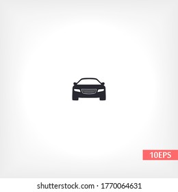 Machine outline line icon isolated on beautiful background. Car symbol for website design,logo, user interface. Editable stroke. Vector transport illustrator. EPS 10 line. car
