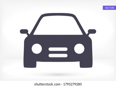 Machine outline line icon isolated on beautiful background. Car symbol for website design,logo, user interface. Editable stroke. Vector transport illustrator. EPS 10 line. car