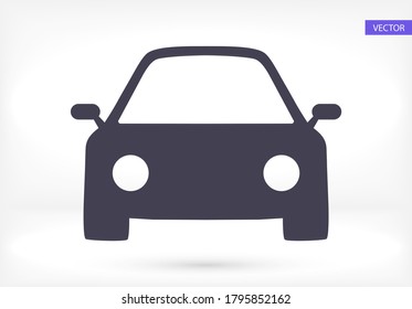 Machine outline line icon isolated on beautiful background. Car symbol for website design,logo, user interface. Editable stroke. Vector transport illustrator. EPS 10 line. car