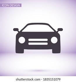 Machine outline line icon isolated on beautiful background. Car symbol for website design,logo, user interface. Editable stroke. Vector transport illustrator. EPS 10 line. car