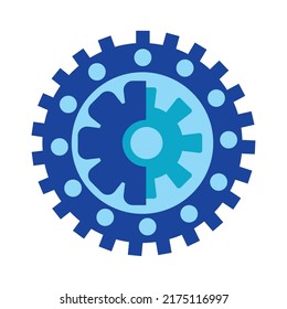 machine part icon over white