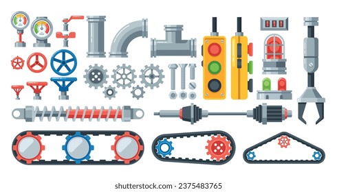 Machine Parts Chain Drive, Pipeline Manometer, Shock Absorbers, Metal Pipes, Manipulator, Valves, Gears