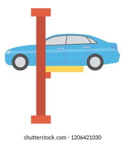 
A machine to pick up vehicle characterizing car lifter 

