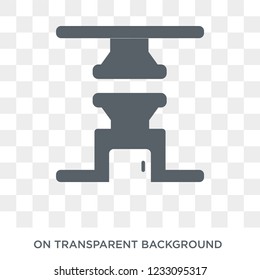 Machine press icon. Machine press design concept from Industry collection. Simple element vector illustration on transparent background.