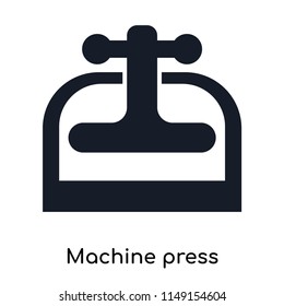 Machine press icon vector isolated on white background for your web and mobile app design, Machine press logo concept